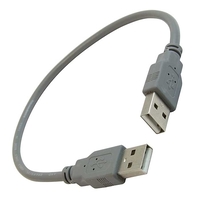 Кабель компьютерный USB соединительный SZC USB-A(m)-USB-A(m). 0.3 м