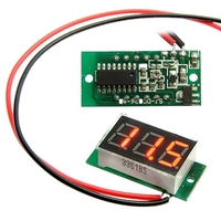 Вольтметр RUICHI 3-Digit module красный LED (4.5-30V). цифровой