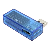 USB зарядное устройство с индикацией напряжения и тока зарядки RUICHI. 4-разрядный. LED-индикатор