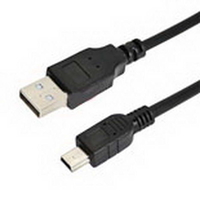 Компьютерный шнур RUICHI USB 2.0 A(m)-mini USB B(m). 1.8 м. чёрный