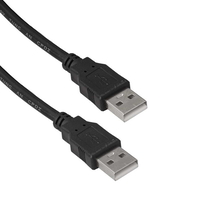 Компьютерный шнур RUICHI USB 2.0 A(m)-USB A(m). 1.8 м. чёрный
