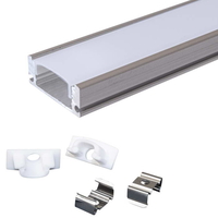 Профиль для светодиодной ленты RUICHI накладной алюминиевый 509-1. 1 м