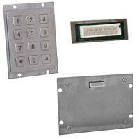 Клавиатура цифровая антивандальная влагозащищённая RUICHI RPS01-12-RM. pin. нержавеющая сталь