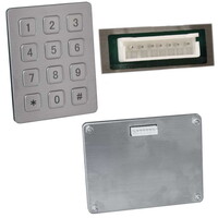 Клавиатура цифровая антивандальная влагозащищённая RUICHI RPS01-12-TM. pin. нержавеющая сталь