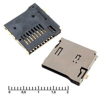 Держатель карты памяти RUICHI micro-SD SMD 9pin ejector. 9 контактов