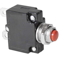 Автоматический выключатель RUICHI L-MZ. 43х28х13.2 мм. 20 А. постоянный и переменный ток. корпус черный. кнопка красная