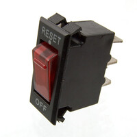 Автоматический выключатель RUICHI M116-B120. 15 А. 50 Гц/60 Гц. 250 В AC/12 В DC. чёрный. с кнопкой-переключателем