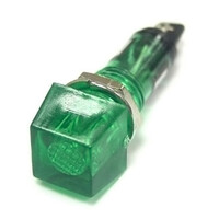 Лампочка неоновая в корпусе RUICHI N-802-G. 220 В. зелёная