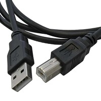 Компьютерный шнур RUICHI USB-B(m)-USB-A(m). 1.5 м. чёрный
