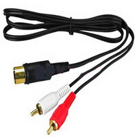 Аудио-видео шнур RUICHI DIN 5 Pin - 2 RCA. 1.5 м DIN 5 Pin - 2 RCA G1.5 m