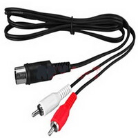 Аудио-видео шнур RUICHI DIN 5 Pin - 2 RCA. 1.5 м DIN 5 Pin - 2 RCA B1.5 m