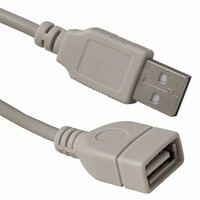 Кабель компьютерный USB соединительный SZC USB-AF-USB-A(m). 1.8 м USB-A F USB-A M 1.8m (SZC)