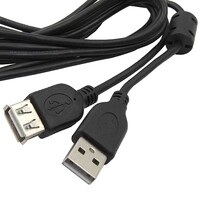 Кабель компьютерный USB соединительный с фильтром SZC USB-AF-USB-A(m). 1.8 м USB-A F USB-A M 1.8m F (SZC)