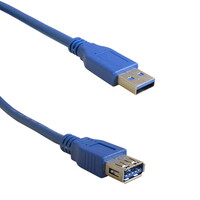 Компьютерный шнур RUICHI USB 3.0 A(m)-USB A(f). 1.8 м. чёрный USB3.0 A(m)-USB A(f) Bl 1.8m