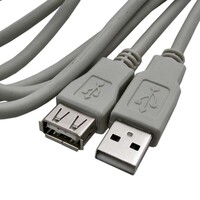 Компьютерный шнур RUICHI USB-AF-USB-A(m). 5 м USB2.0 A(m)-USB A(f) G 5m