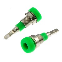 Гнездо RUICHI Z007 2 мм panel jack зелёный. на панель под пайку Z007 2mm panel jack GREEN