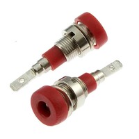 Гнездо RUICHI Z007 2 мм panel jack красный. на панель под пайку Z007 2mm panel jack RED