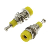 Гнездо RUICHI Z008 2 мм panel jack желтый. на панель под пайку Z008 2mm panel jack YELLOW