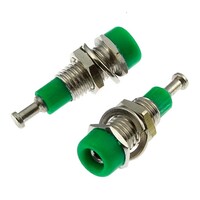 Гнездо RUICHI Z008 2 мм panel jack зелёный. на панель под пайку Z008 2mm panel jack GREEN