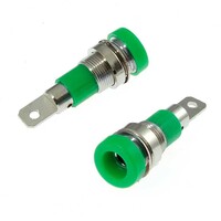 Гнездо RUICHI Z009 4 мм panel jack зелёный. на панель под пайку Z009 4mm panel jack GREEN