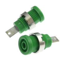 Гнездо RUICHI Z013 4 мм panel jack зелёный. на панель под пайку Z013 4mm panel jack GREEN