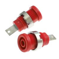 Гнездо RUICHI Z013 4 мм panel jack красный. на панель под пайку Z013 4mm panel jack RED