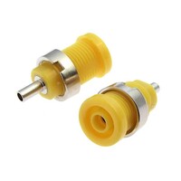 Гнездо RUICHI Z014 4 мм panel jack желтый. на панель под пайку Z014 4mm panel jack YELLOW