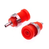 Гнездо RUICHI Z014 4 мм panel jack красный. на панель под пайку Z014 4mm panel jack RED