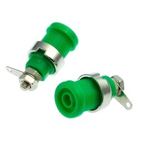 Гнездо RUICHI Z016 4 мм panel jack зелёный. на панель под пайку Z016 4mm panel jack GREEN