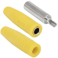 Гнездо RUICHI Z041 4 мм. цвет изолятора желтый. под винт Z041 4mm Cable jack YELLOW