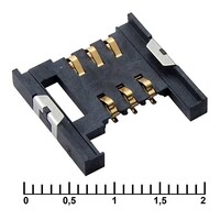 Держатель SIM RUICHI SIM-06P. 6 контактов SIM-06P