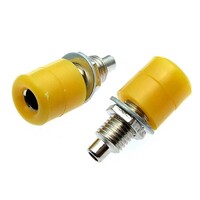 Клемма приборная RUICHI Z031 4 мм. разъём желтый. Ф4 мм Z031 4mm Socket YELLOW