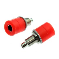 Клемма приборная RUICHI Z031 4 мм. разъём красный. Ф4 мм Z031 4mm Socket RED