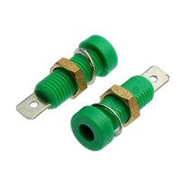 Клемма приборная RUICHI Z032 4 мм. разъём зелёный. Ф4 мм Z032 4mm Socket GREEN