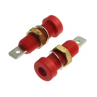 Клемма приборная RUICHI Z032 4 мм. разъём красный. Ф4 мм Z032 4mm Socket RED