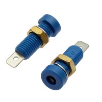 Клемма приборная RUICHI Z032 4 мм. разъём синий. Ф4 мм Z032 4mm Socket BLUE