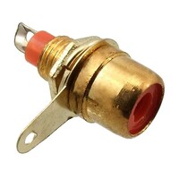 Разъём RCA RUICHI 7-0234R GOLD/RS-115G. 50 В 7-0234R GOLD / RS-115G