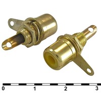 Разъём RCA RUICHI 7-0234Y GOLD/RS-115G. 50 В 7-0234Y GOLD / RS-115G