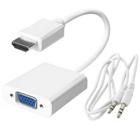 Разъём RUICHI HDMI(m)-VGA(f)+AUX HDMI (m)-VGA (f)+AUX