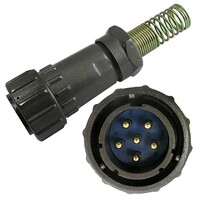 Разъём быстроразъёмный SZC FQ24-6pin TJ-12. 6-ти контактный FQ24-6pin TJ-12