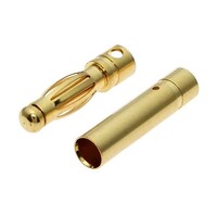 Разъём для RC моделей RUICHI Plug 4.0 M+F. металл Plug 4.0 M+F