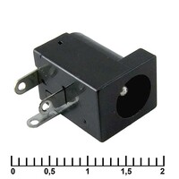 Разъём питания штырьковый RUICHI TJ-002 2.0 мм. монтаж на плату TJ-002 2.0mm