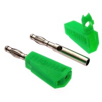 Штекер RUICHI Z040 4 мм составной штекер. зелёный. под пайку Z040 4mm Stackable Plug GREEN