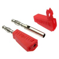 Штекер RUICHI Z040 4 мм составной штекер. красный. под пайку Z040 4mm Stackable Plug RED