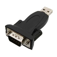 Переходной разъём RUICHI USB to RS-232. чёрный USB to RS-232