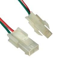 Межплатный кабель питания (вилка) типа Mini-Fit RUICHI 2x1. AWG20. 0.3 м MF-2x1M wire 0.3m AWG20