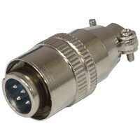 Разъём быстроразъёмный RUICHI XS12-4 (Zn) cable plug. 4-х контактый XS12-4 (Zn) cable plug