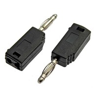 Штекер RUICHI Z027 2 мм.составной штекер. чёрный. Ф2 мм Z027 2mm Stackable Plug BLACK