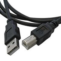 Компьютерный шнур RUICHI USB-B(m)-USB-A(m). 1.5 м. чёрный USB2.0 A(m)-USB B(m) B 1.5m