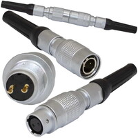 Быстроразъемный разъем Push-Pull вилка-розетка RUICHI SY1311/P-2P. двухтактный. IP67. 2 контакта. 250 В. 3.5 А. -55…+85 °С. 5 - 35 H SY1311/P-2P